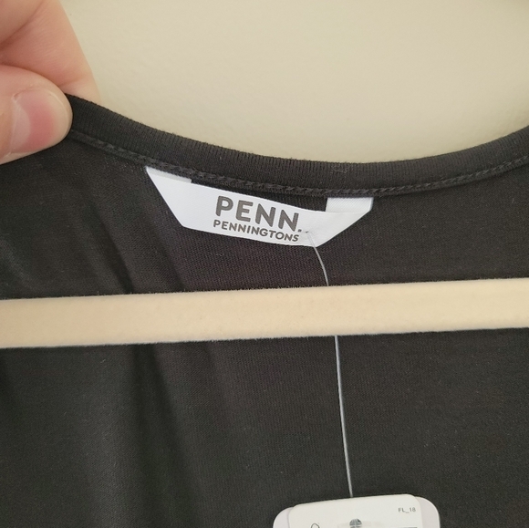 Penningtons Plus Black Dress V-Neck 2X NWT #774 - Picture 4 of 14